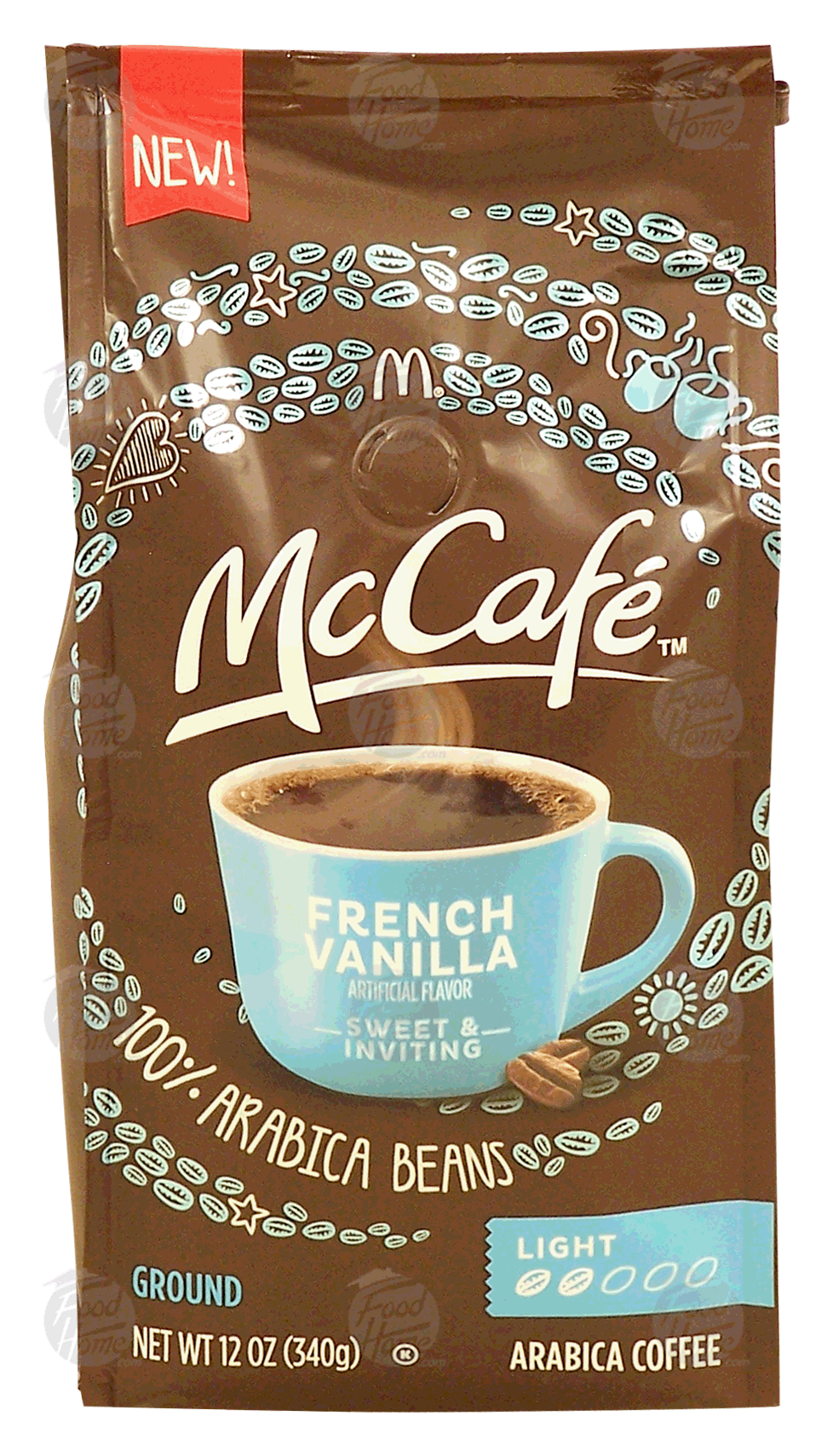 McCafe  french vanilla ground coffee, light, 100% arabica beans Full-Size Picture